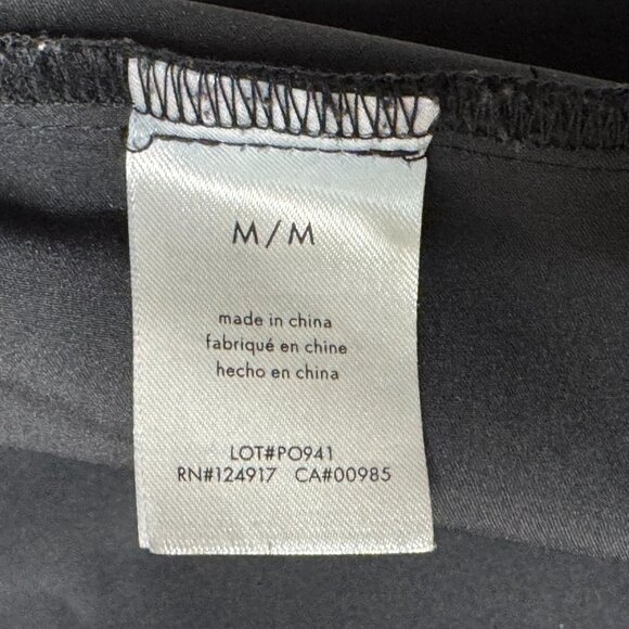 WEWoreWhat Wide Leg Utility Black Nylon Cargo Pull On Track Pants Size Medium - Picture 14 of 15